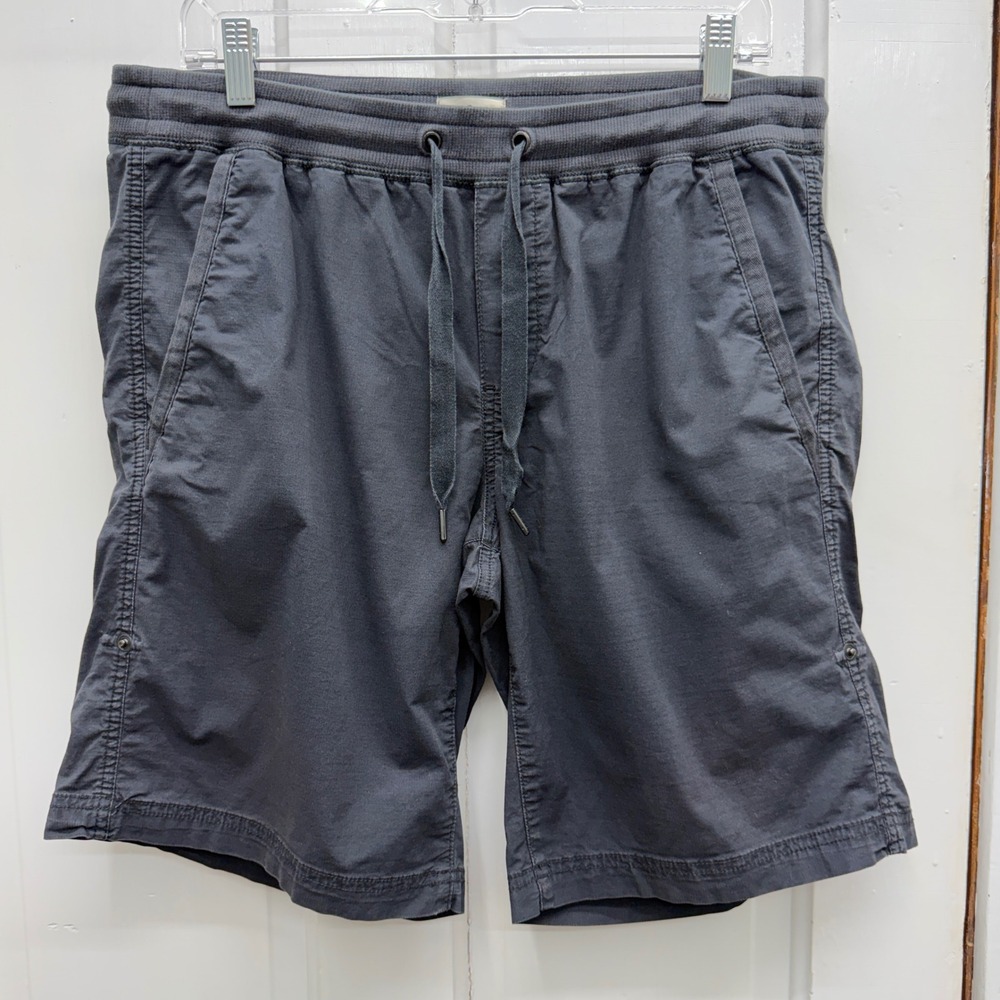 LL Bean Womens Medium Stretch Ripstop Pull On Black Hiking Outdoor Shorts 506768